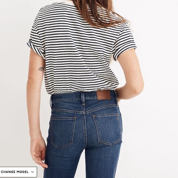 10" High-Rise Skinny Jeans in Med Wash - Picture 2 of 9